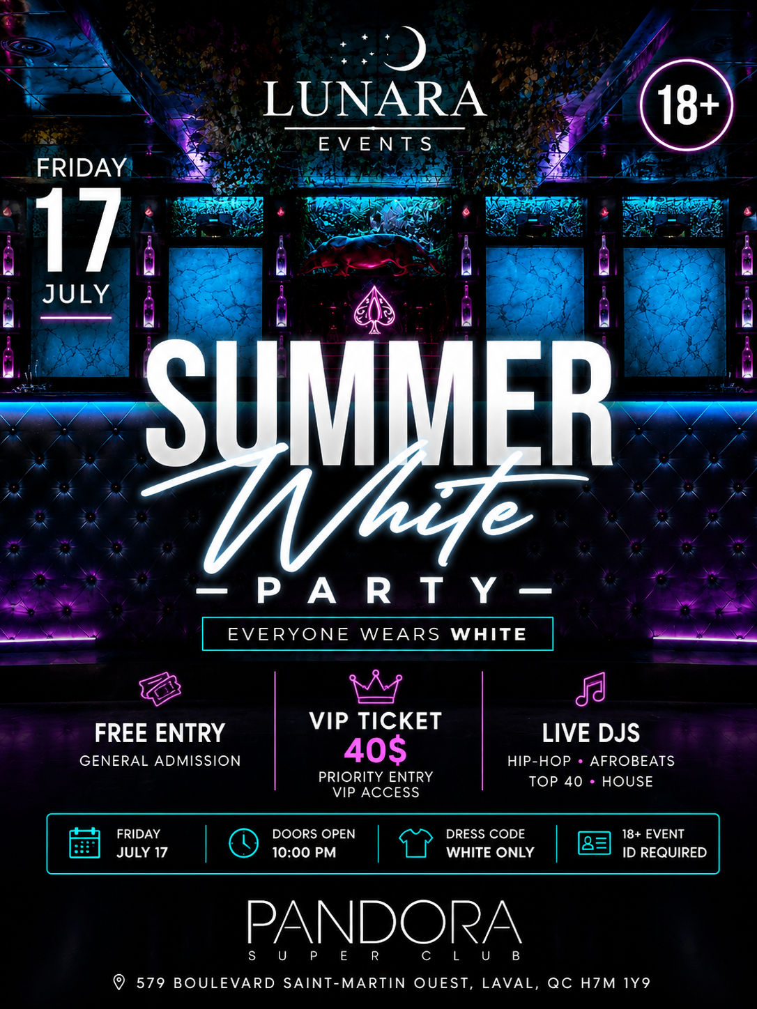 Lunara Summer White Party